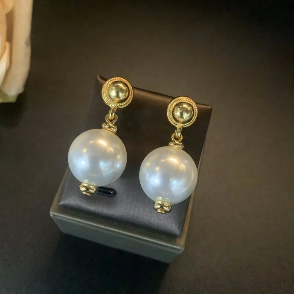 handmade jewelry pearl earrings for women